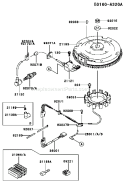 Page F Diagram and Parts List for FC420V ES18 Kawasaki Engine