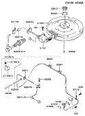 Page F Diagram and Parts List for FC420V FS15 Kawasaki Engine
