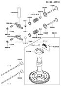 Page K Diagram and Parts List for FC401V BS01 Kawasaki Engine