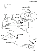 Page F Diagram and Parts List for FC420V GS07 Kawasaki Engine