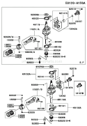 Page J Diagram and Parts List for FC420V FS14 Kawasaki Engine