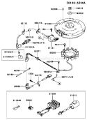 Page F Diagram and Parts List for FC420V FS14 Kawasaki Engine