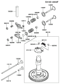Page L Diagram and Parts List for FC420V HS01 Kawasaki Engine