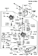 Page B Diagram and Parts List for FC420V HS01 Kawasaki Engine
