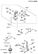 Page C Diagram and Parts List for FC420V HS01 Kawasaki Engine