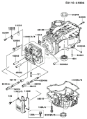 Page E Diagram and Parts List for FC420V HS01 Kawasaki Engine