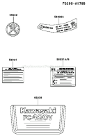Page H Diagram and Parts List for FC420V HS01 Kawasaki Engine