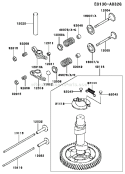 Page L Diagram and Parts List for FC420V DS17 Kawasaki Engine