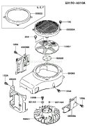 Page D Diagram and Parts List for FC420V DS17 Kawasaki Engine