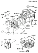 Page E Diagram and Parts List for FC420V DS17 Kawasaki Engine