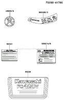 Page H Diagram and Parts List for FC420V DS17 Kawasaki Engine