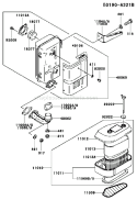Page A Diagram and Parts List for FC401V CS03 Kawasaki Engine