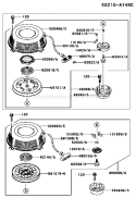 Page K Diagram and Parts List for FC401V CS03 Kawasaki Engine