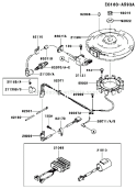 Page F Diagram and Parts List for FC420V KS09 Kawasaki Engine