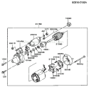 Page K Diagram and Parts List for FC540V AS13 Kawasaki Engine