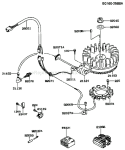 Page F Diagram and Parts List for FC540V AS13 Kawasaki Engine