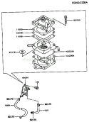 Page G Diagram and Parts List for FC540V AS13 Kawasaki Engine