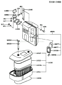 Page A Diagram and Parts List for FC540V BS04 Kawasaki Engine