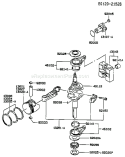 Page J Diagram and Parts List for FC540V AS13 Kawasaki Engine