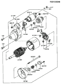 Page K Diagram and Parts List for FC540V BS07 Kawasaki Engine