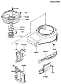 Page D Diagram and Parts List for FC540V BS07 Kawasaki Engine
