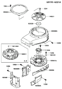 Page D Diagram and Parts List for FC540V FS13 Kawasaki Engine