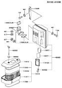 Page A Diagram and Parts List for FC540V DS16 Kawasaki Engine