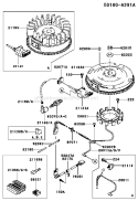 Page F Diagram and Parts List for FC540V DS16 Kawasaki Engine