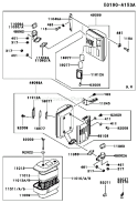 Page A Diagram and Parts List for FC540V HS03 Kawasaki Engine