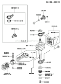 Page J Diagram and Parts List for FC540V HS03 Kawasaki Engine