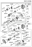 Page K Diagram and Parts List for FC540V HS03 Kawasaki Engine