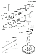 Page L Diagram and Parts List for FC540V HS03 Kawasaki Engine
