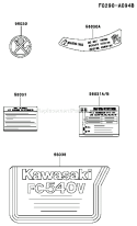 Page H Diagram and Parts List for FC540V HS03 Kawasaki Engine