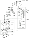 Part Location Diagram of 49062-2054-9Y Kawasaki Pipe-Comp-Exhaust