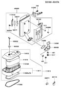 Page A Diagram and Parts List for FC540V LS03 Kawasaki Engine