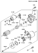 Page J Diagram and Parts List for FC540V LS03 Kawasaki Engine