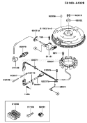 Page F Diagram and Parts List for FC540V LS03 Kawasaki Engine