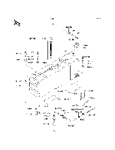 Fuel Tank Diagram and Parts List for KAF620K7F 2007 & Prior Kawasaki Lawn Tractor Accessories
