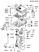 Part Location Diagram of 16142-2070 Kawasaki Cover-Pump