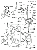 Page B Diagram and Parts List for FD501D AS00 Kawasaki Engine