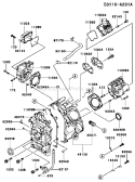 Page E Diagram and Parts List for FD501D AS00 Kawasaki Engine