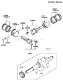 Page J Diagram and Parts List for FD501D AS00 Kawasaki Engine