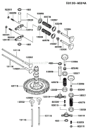 Part Location Diagram of 12005-2080 Kawasaki Valve-Exhaust