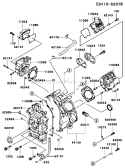 Page E Diagram and Parts List for FD501D AS01 Kawasaki Engine