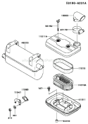 Page A Diagram and Parts List for FD501D AS02 Kawasaki Engine