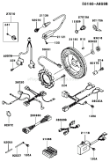 Page F Diagram and Parts List for FD501D AS05 Kawasaki Engine