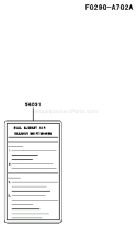 Page G Diagram and Parts List for FD501D AS05 Kawasaki Engine