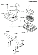 Page A Diagram and Parts List for FD501D AS03 Kawasaki Engine