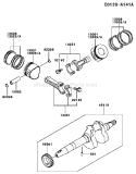 Part Location Diagram of 13029-2103 Kawasaki Piston-Engine L-0.50