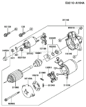 Page K Diagram and Parts List for FD501D AS00 Kawasaki Engine